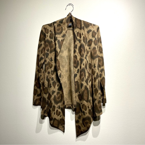 Chico's Jackets & Blazers - Beautiful Chico’s Additions Size 0 Animal Print Cardigan Leopard Print Sweater